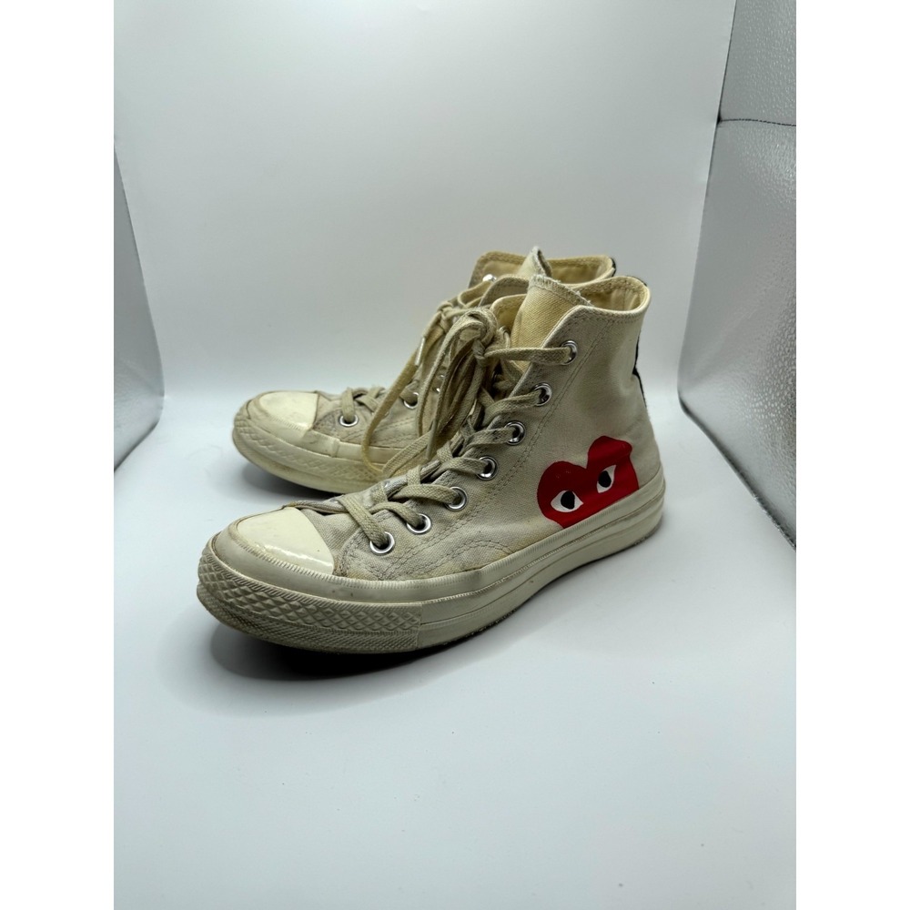 Converse Comme des Garcons Play Chuck 70 High Milk 150205C Women 6 Sneaker White